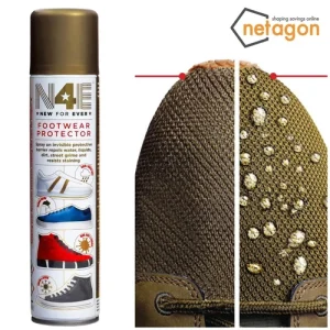 N4E Rain & Stain Protect Shoe Trainers Foot Waterproof Repellent Protector Spray